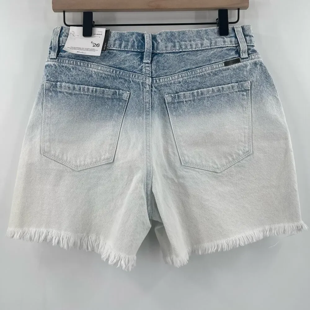 KANCAN Jean Shorts Size 26 Ombre Tie Dye 100% Cotton Never Fade Away Boyfriend